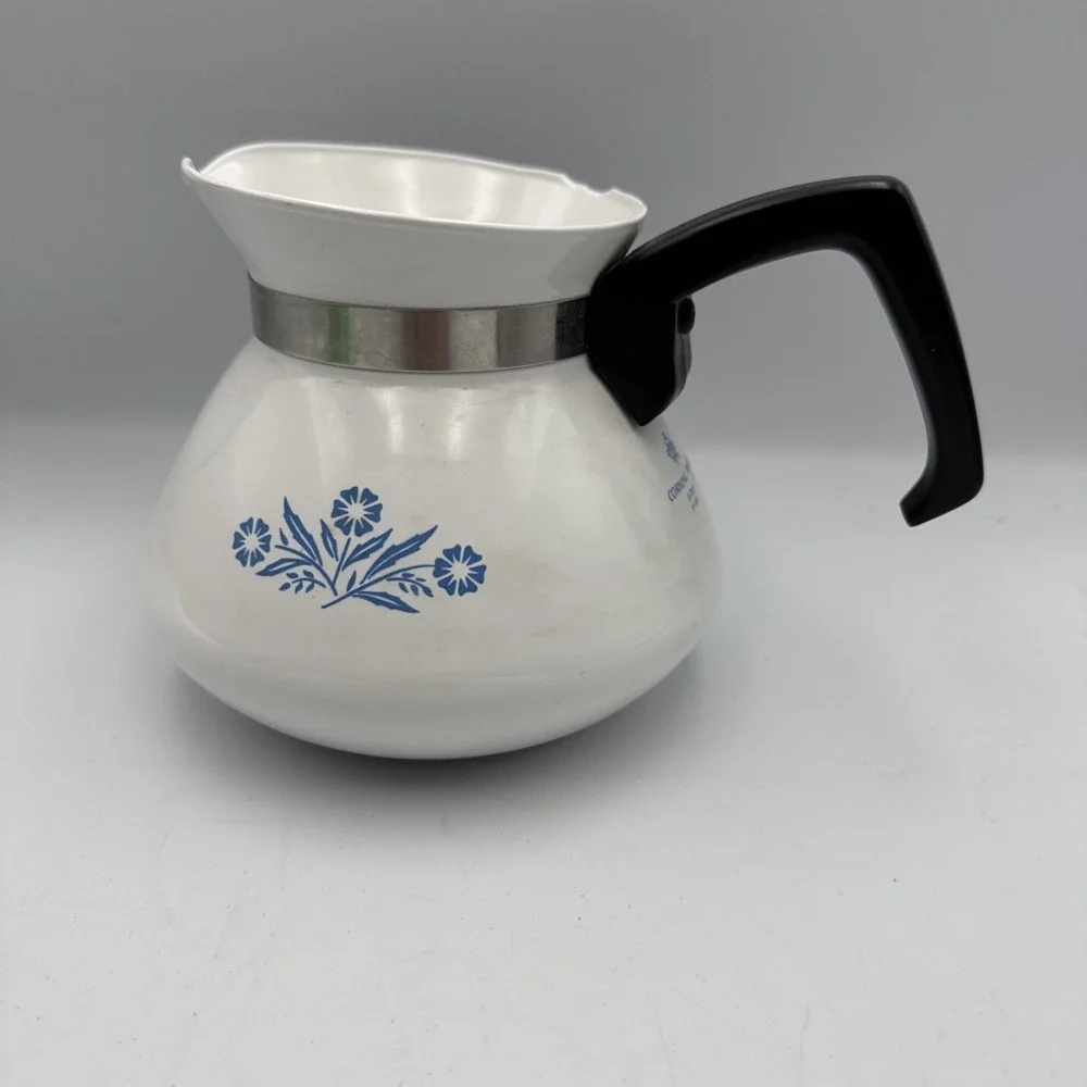 Vtg Corning Ware Blue Cornflower Kettle 6 Cup Tea Pot P-104 without Lid - Read!